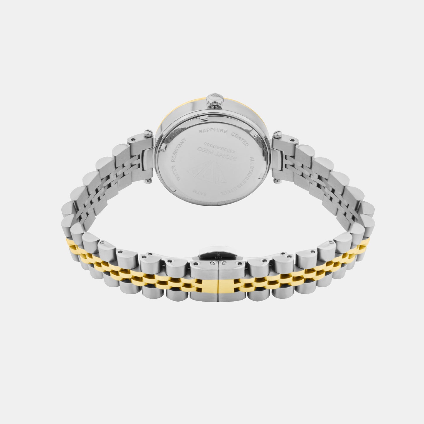 Women Quartz Silver Dial Analog Stainless Steel Watch 4505E-M1203