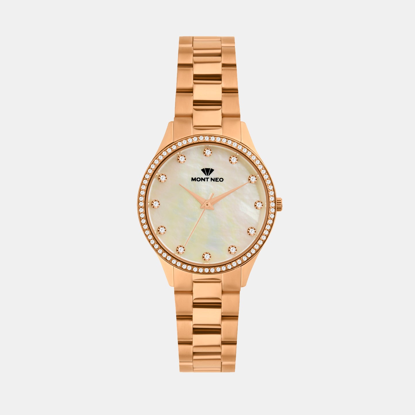 Women Quartz Silver Dial Analog Metal Watch 4509B-M3303