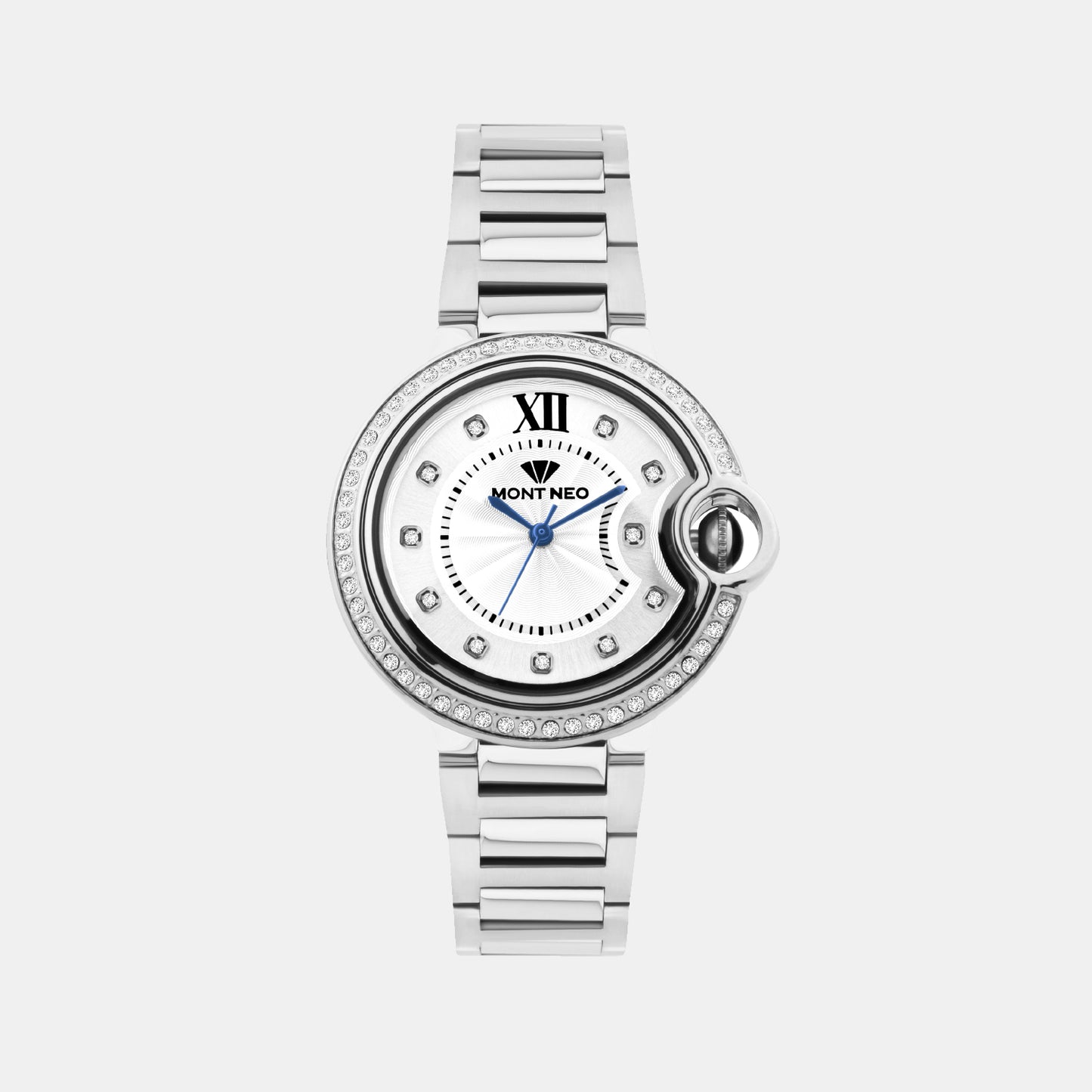 Women Quartz Silver Dial Analog Metal Watch 4510B-M1103