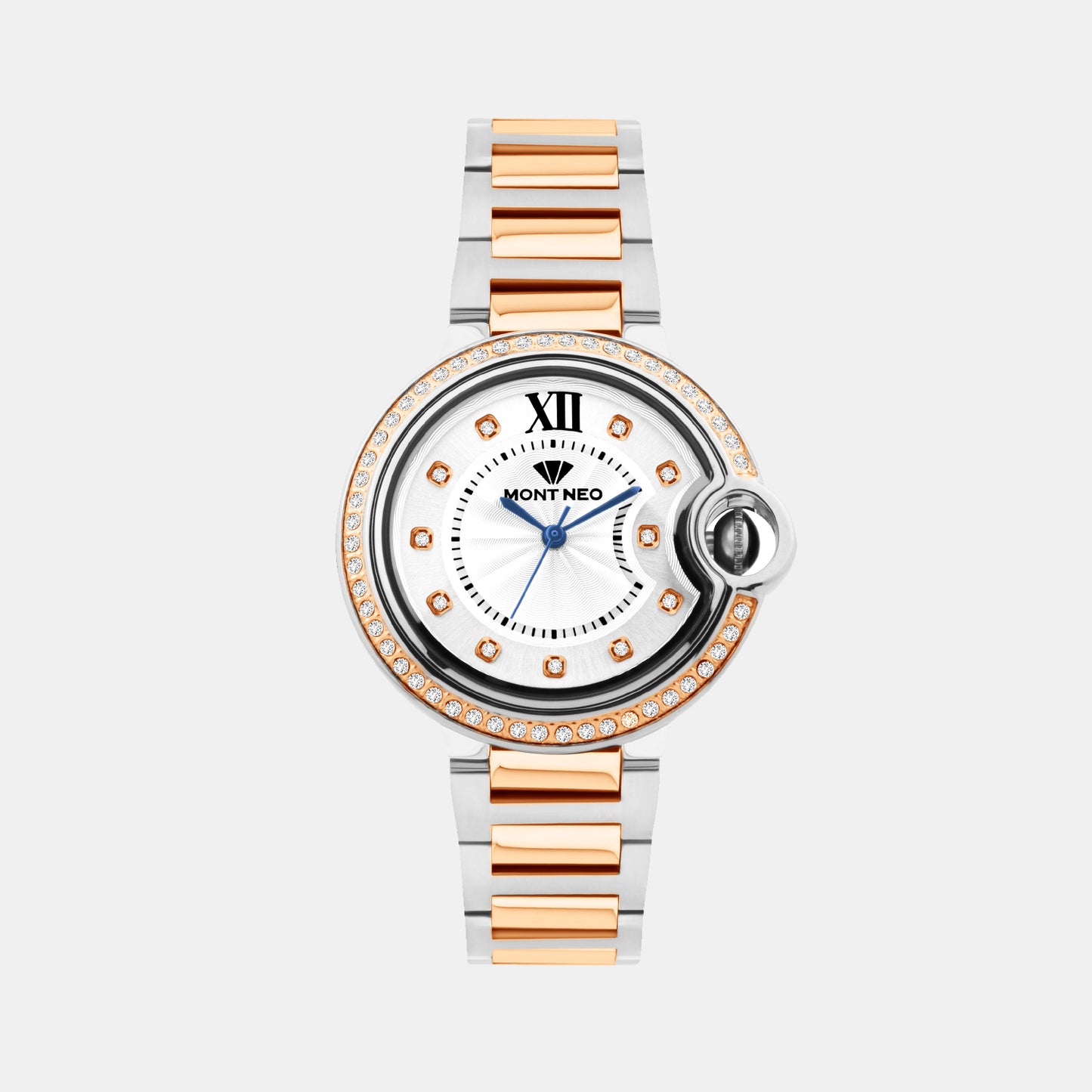 Women Quartz Silver Dial Analog Metal Watch 4510B-M1303