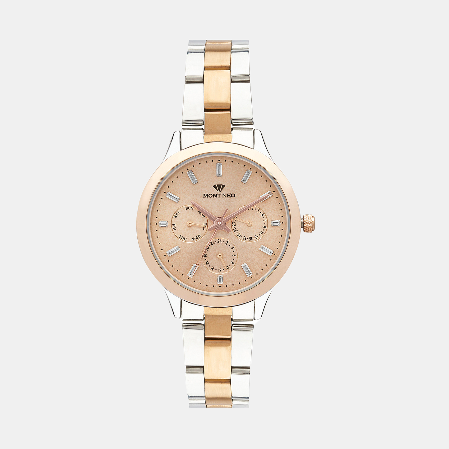 Mont Neo Round Rose Chronograph watch