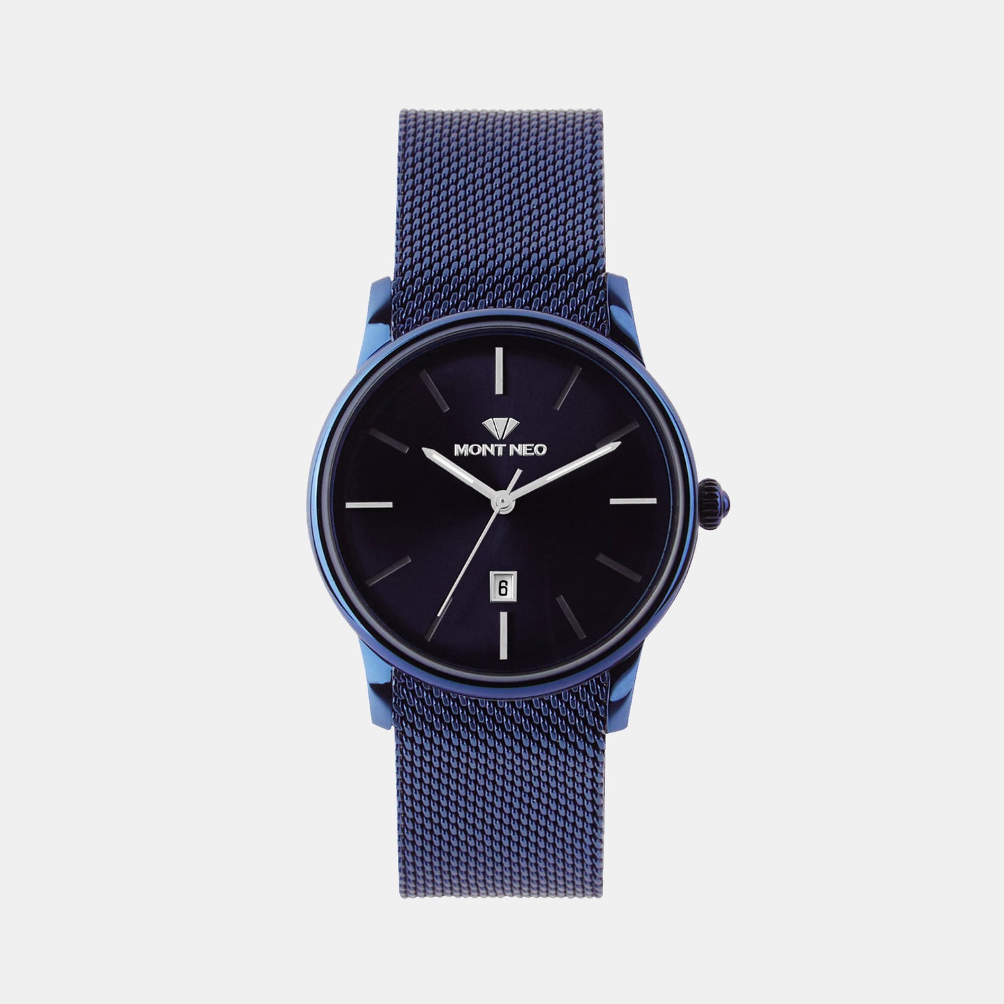 Women Quartz Blue Dial Analog Mesh Watch L1052E-B5505