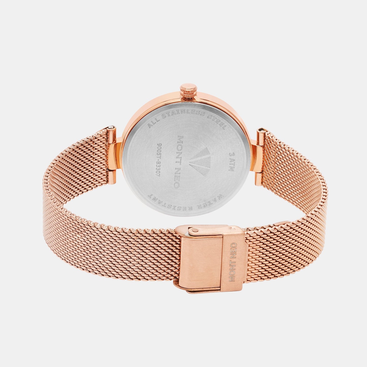 Women's Rose Analog Stainless Steel Watch 9005T-B3307