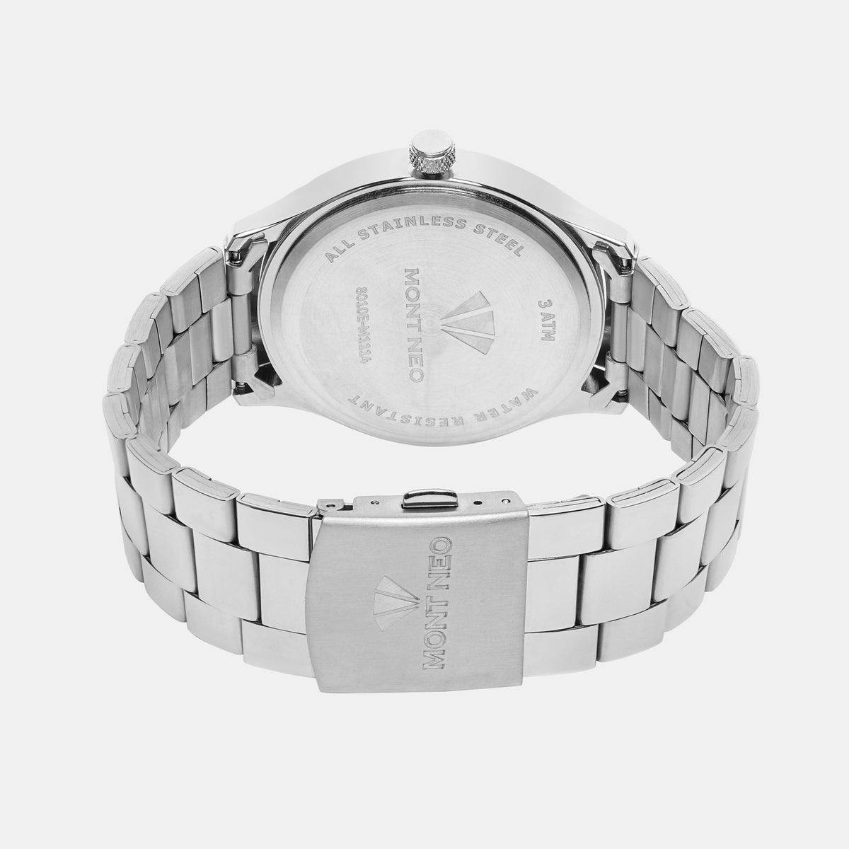 Men Quartz Green Dial Analog Stainless Steel Watch 8010E-M1114