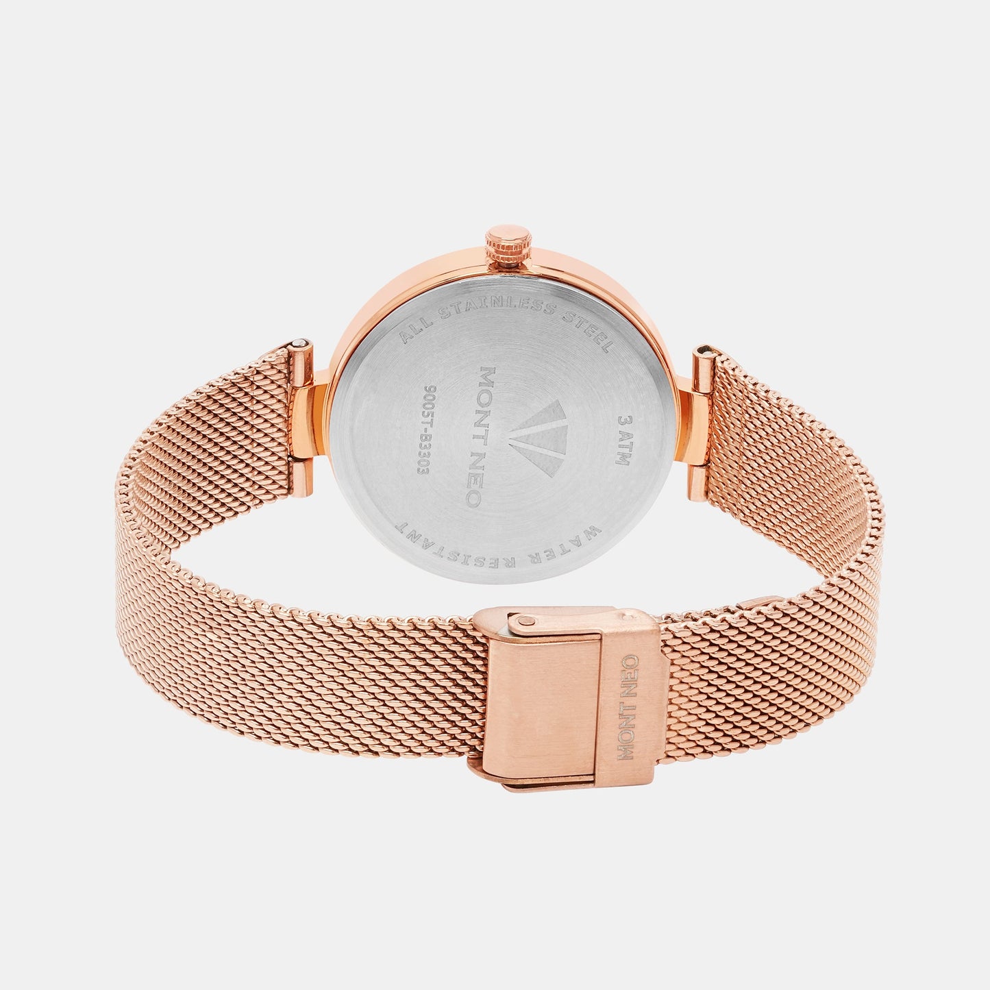 Women's Silver Analog Stainless Steel Watch 9005T-B3303