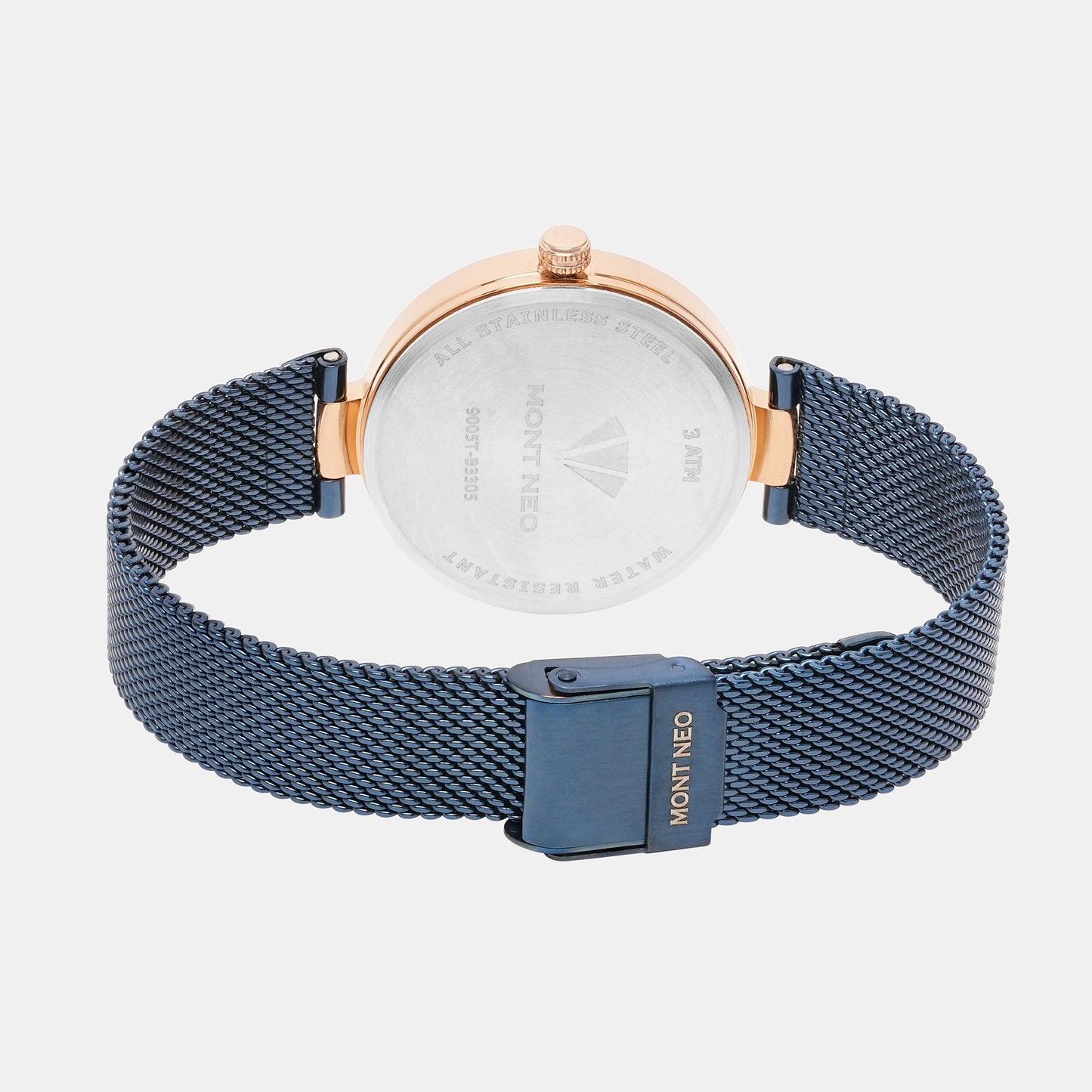 Women's Blue Analog Stainless Steel Watch 9005T-B3305