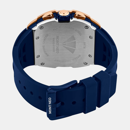 Men Quartz Blue Dial Chronograph Stainless Steel Watch G1061C-P3305