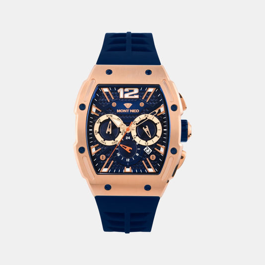 Men Quartz Blue Dial Chronograph Stainless Steel Watch G1061C-P3305