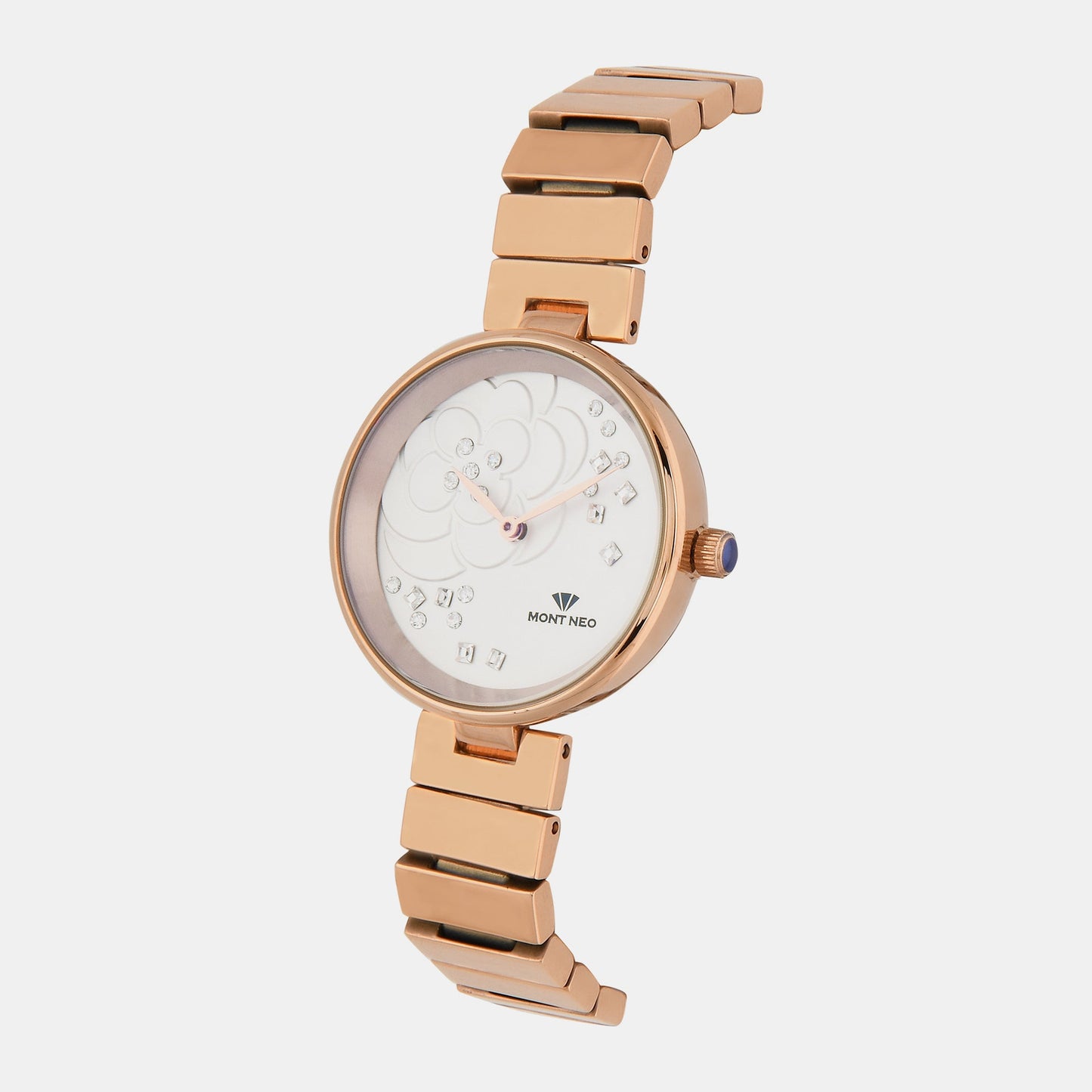 Women Quartz Silver Dial Analog Stainless Steel Watch 7504B-M3303