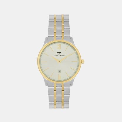 Men's Silver Analog Stainless Steel Watch 1035E-M1208