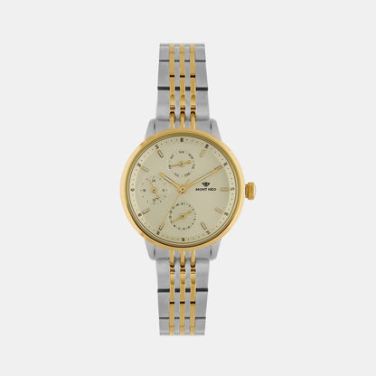 Women's Silver Chronograph Stainless Steel Watch L7005M-M1203