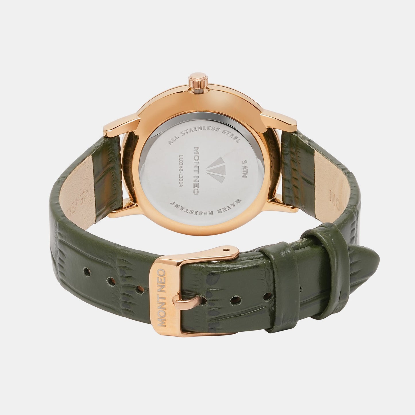Women Quartz Green Dial Analog Leather Watch L1034E-L3314