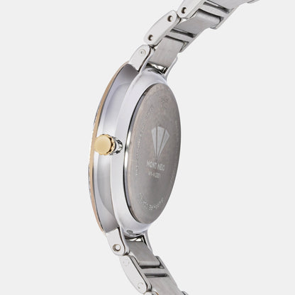 Women's Timeless Silver Analog Stainless Steel Watch 7507T-M2201