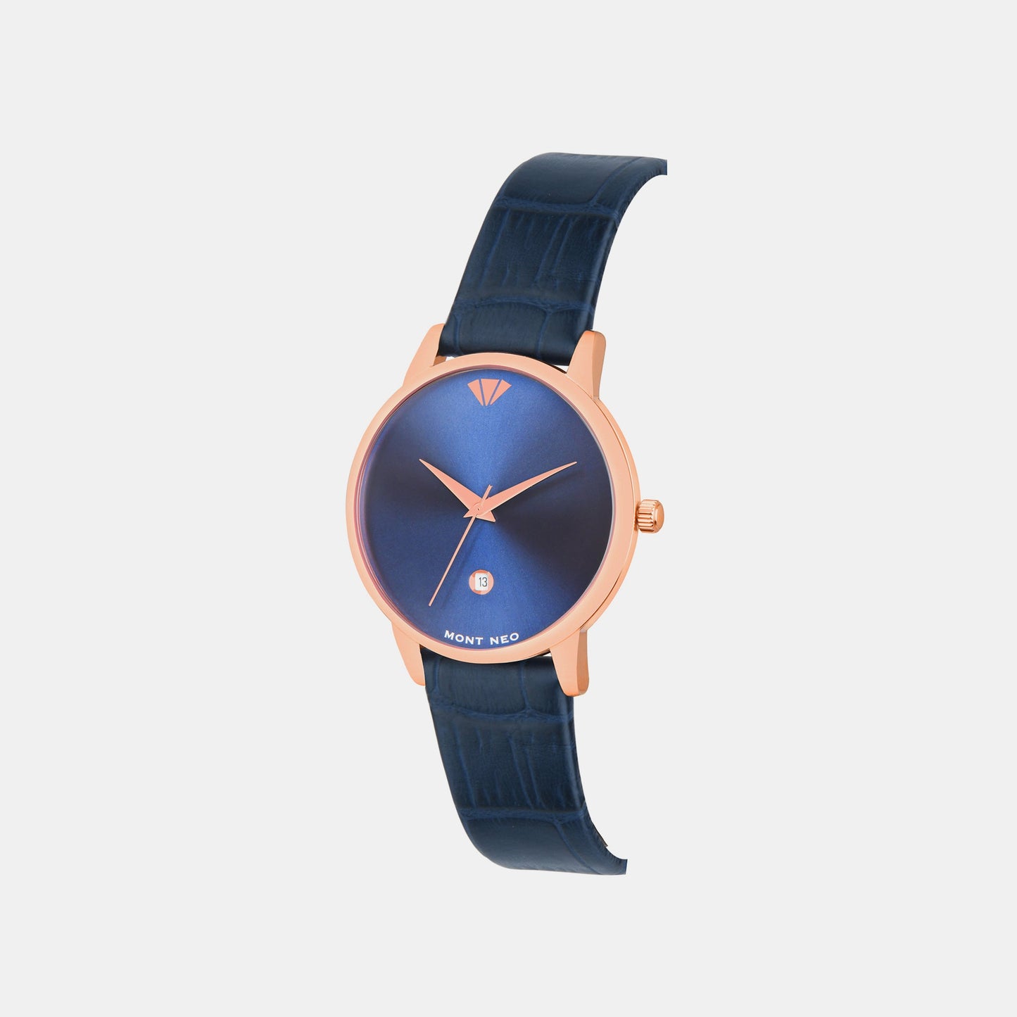 Women Quartz Blue Dial Analog Leather Watch L1034E-L3305