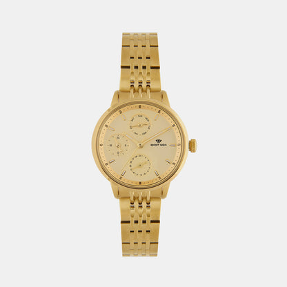Women's Champagne Chronograph Stainless Steel Watch L7005M-M2208