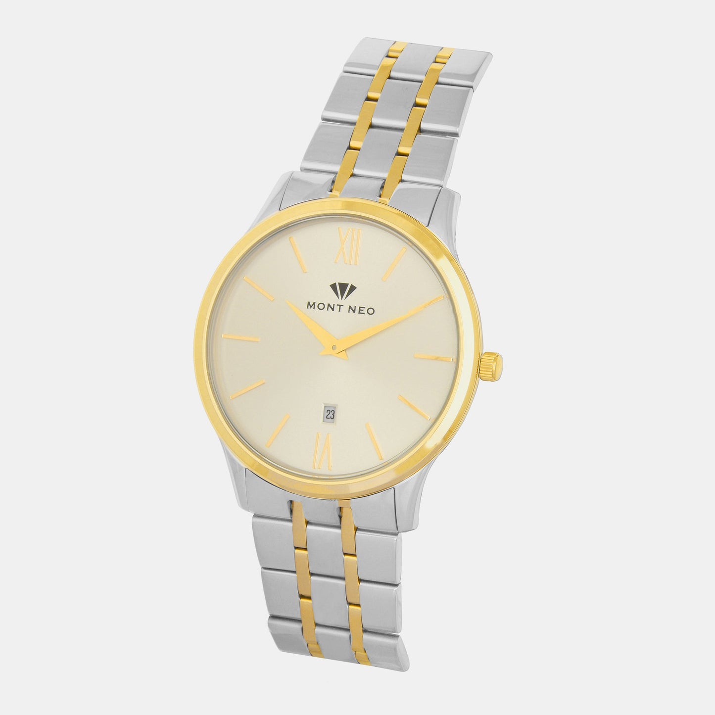 Men's Silver Analog Stainless Steel Watch 1035E-M1208