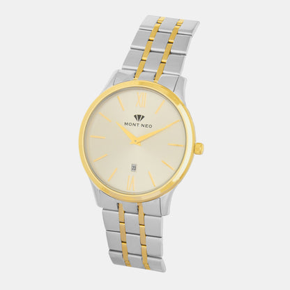 Men's Silver Analog Stainless Steel Watch 1035E-M1208