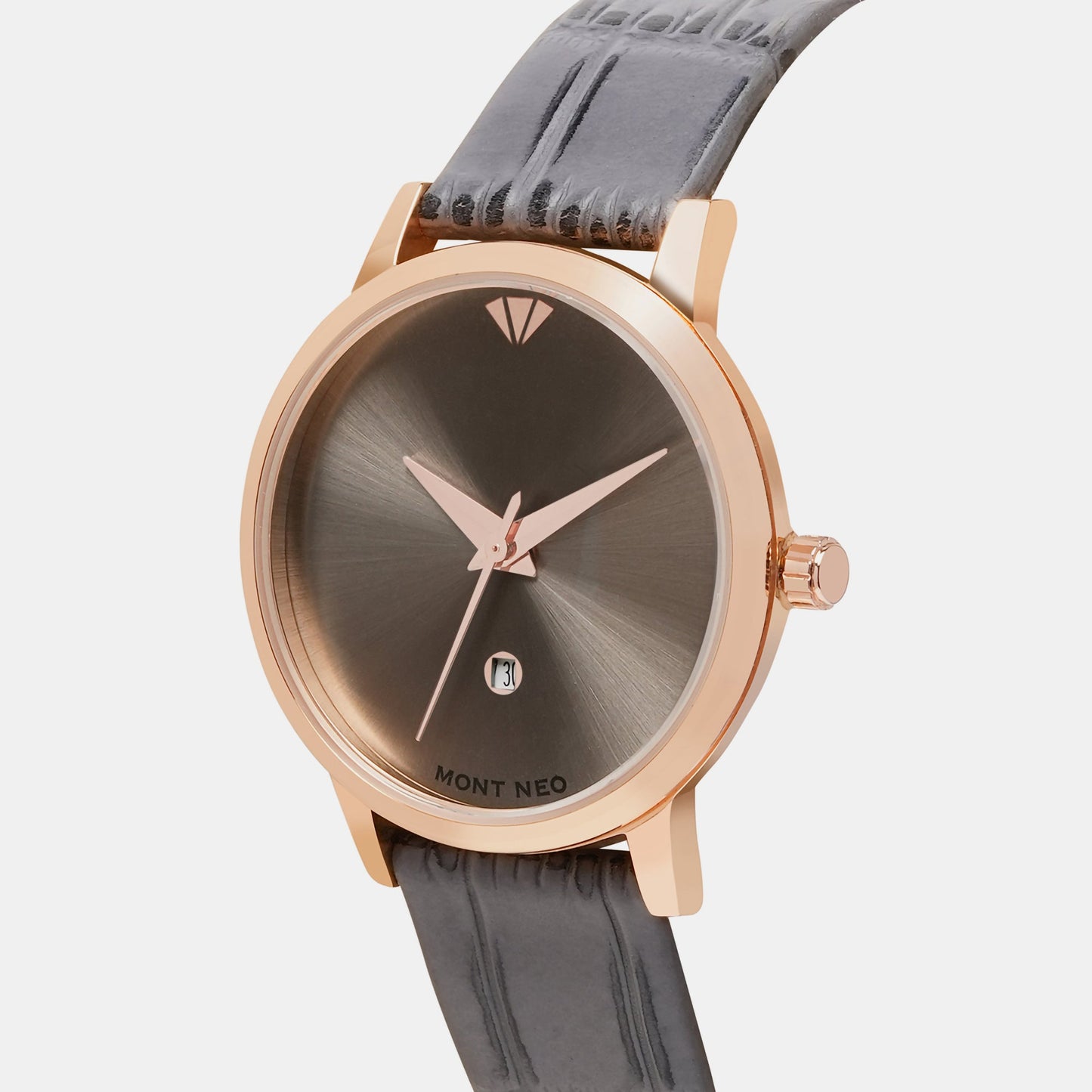 Women Quartz Grey Dial Analog Leather Watch L1034E-L3315