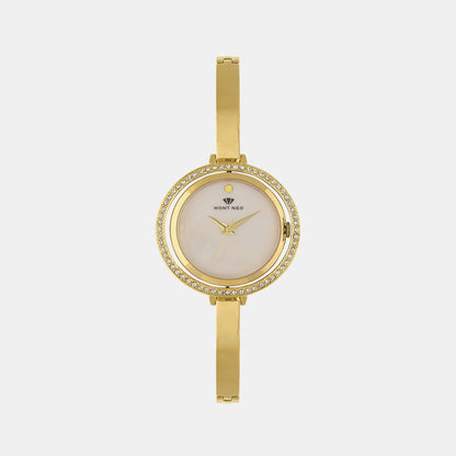 Women's Grey Analog Stainless Steel Watch 2012T-M2201