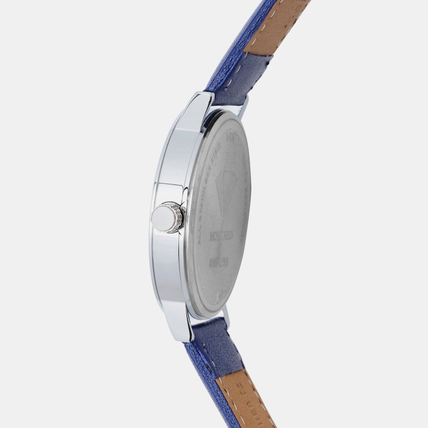 Men's Elegant Silver Analog  Leather Watch 8005T-L1105