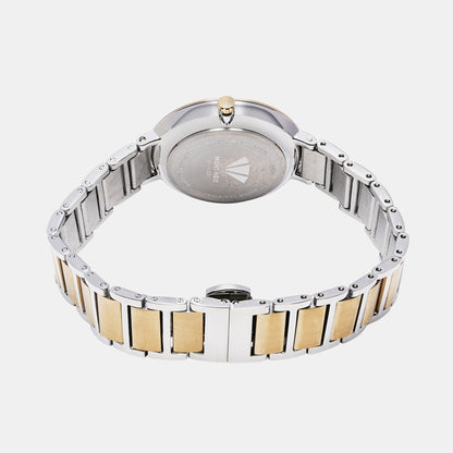 Women's Timeless Silver Analog Stainless Steel Watch 7507T-M2201
