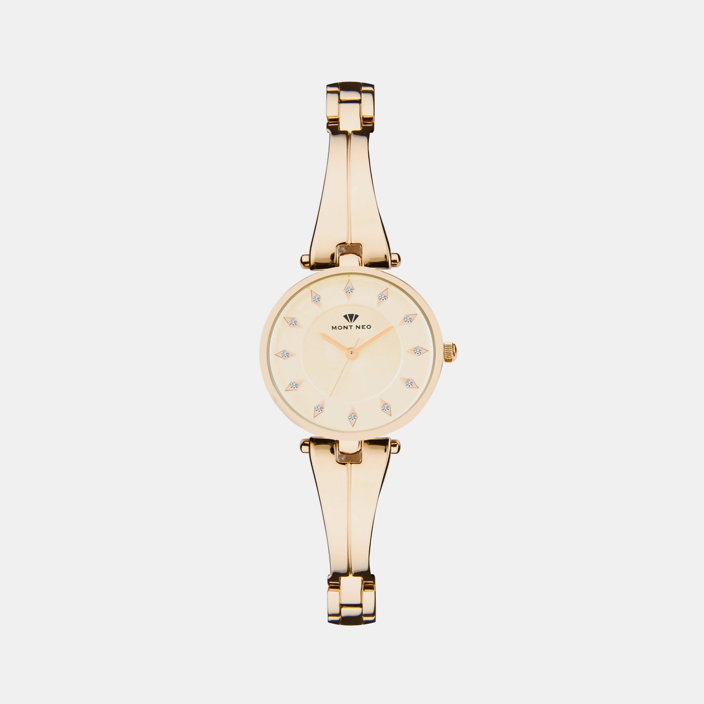 Women's Champagne Analog Stainless Steel Watch 2003T-M0208