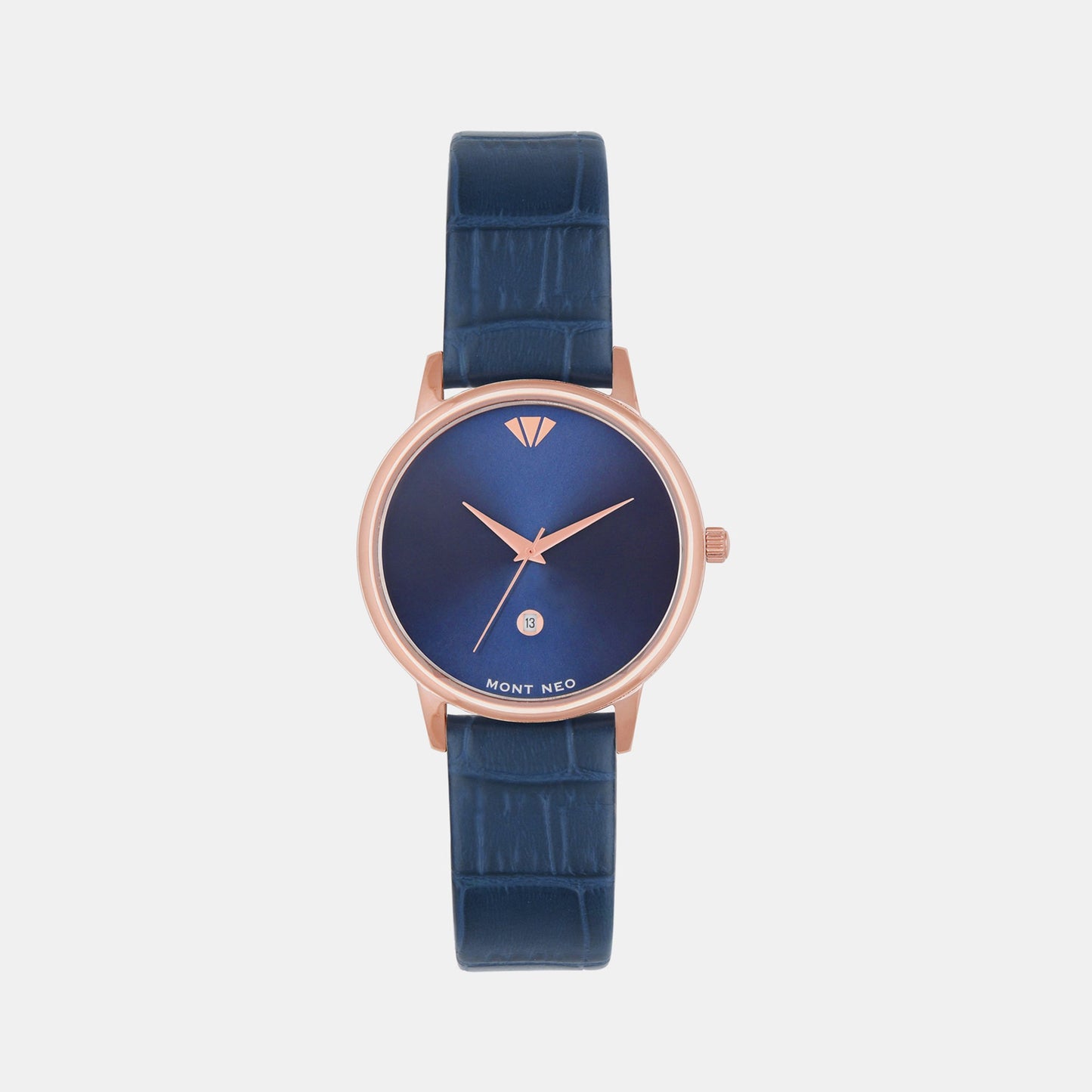 Women Quartz Blue Dial Analog Leather Watch L1034E-L3305