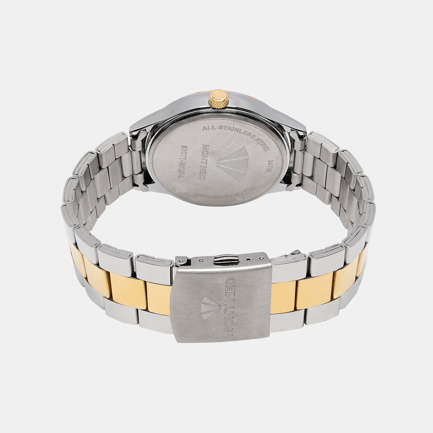 Men's Modern Black Analog Stainless Steel Watch 8007T-M1204
