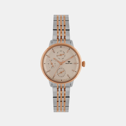 Women's Silver Chronograph Stainless Steel Watch L7005M-M1303