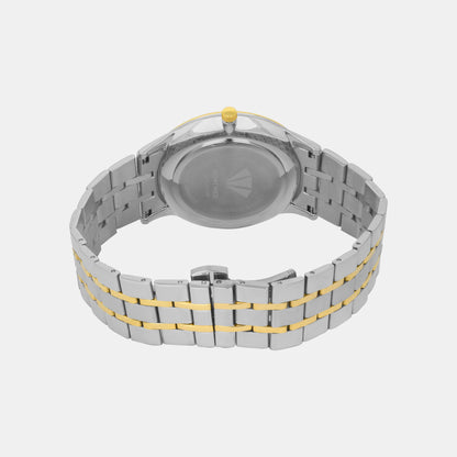 Men's Silver Analog Stainless Steel Watch 1035E-M1208