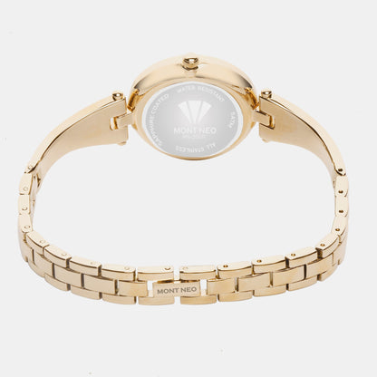 Women's Champagne Analog Stainless Steel Watch 2003T-M0208