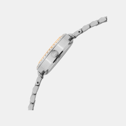 Women Quartz Grey Dial Analog Metal Watch 4505E-M1315