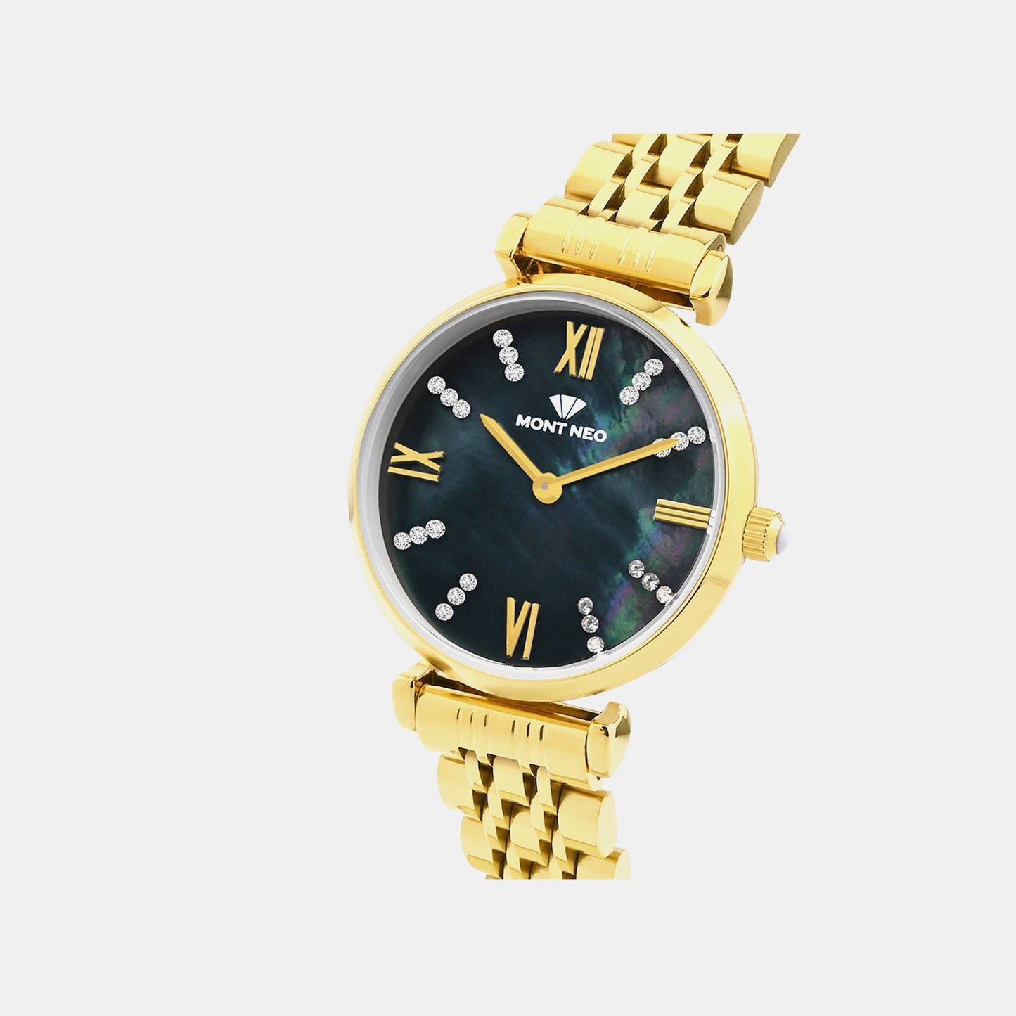 Women Quartz Multicolour Dial Analog Stainless Steel Watch 4515B-M2201