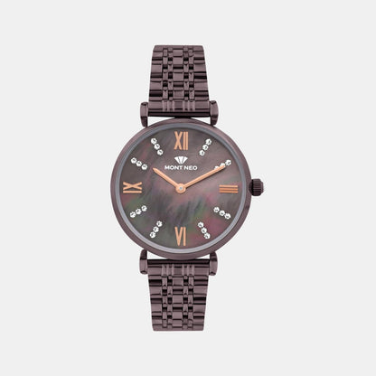Women Quartz Multicolour Dial Analog Stainless Steel Watch 4515B-M6606