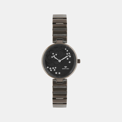 Women Quartz Grey Dial Analog Stainless Steel Watch 7504B-M8816