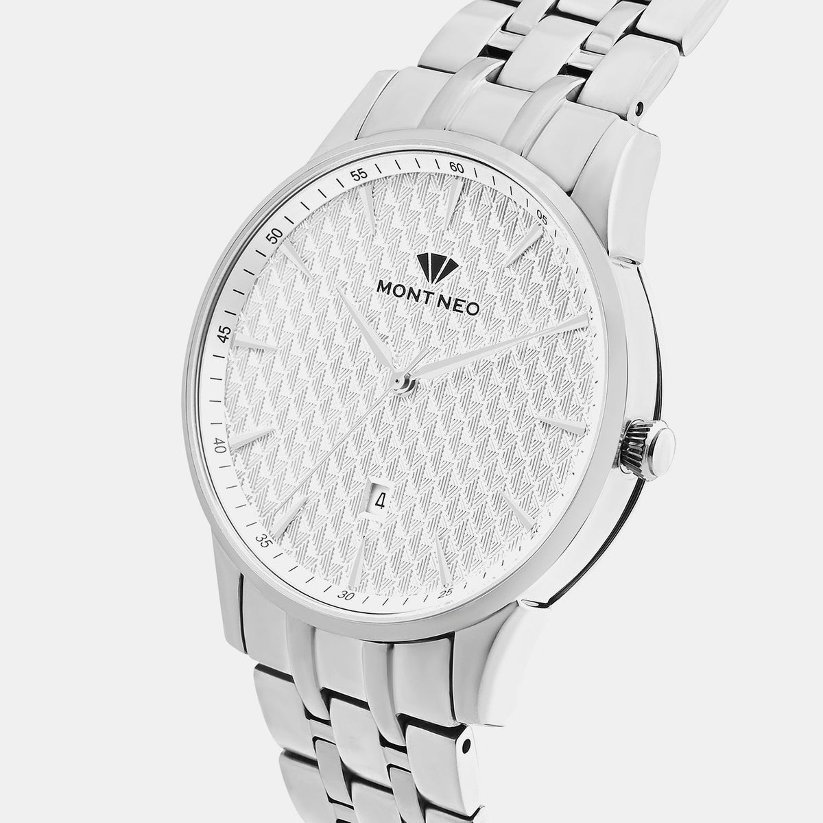 Women Quartz Silver Dial Analog Metal Watch 8501E-M1102