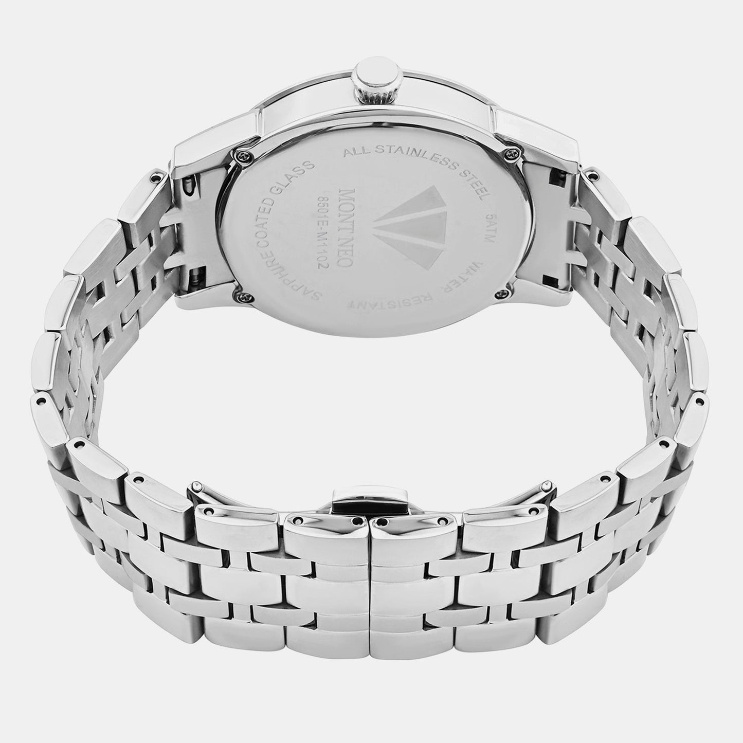 Women Quartz Silver Dial Analog Metal Watch 8501E-M1102