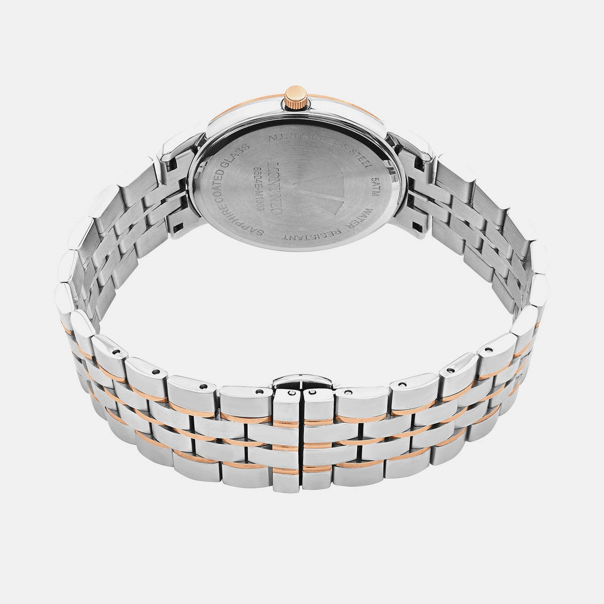 Men Quartz Silver Dial Analog Metal Watch 8504E-M1303