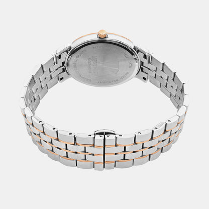 Men Quartz Silver Dial Analog Metal Watch 8504E-M1303