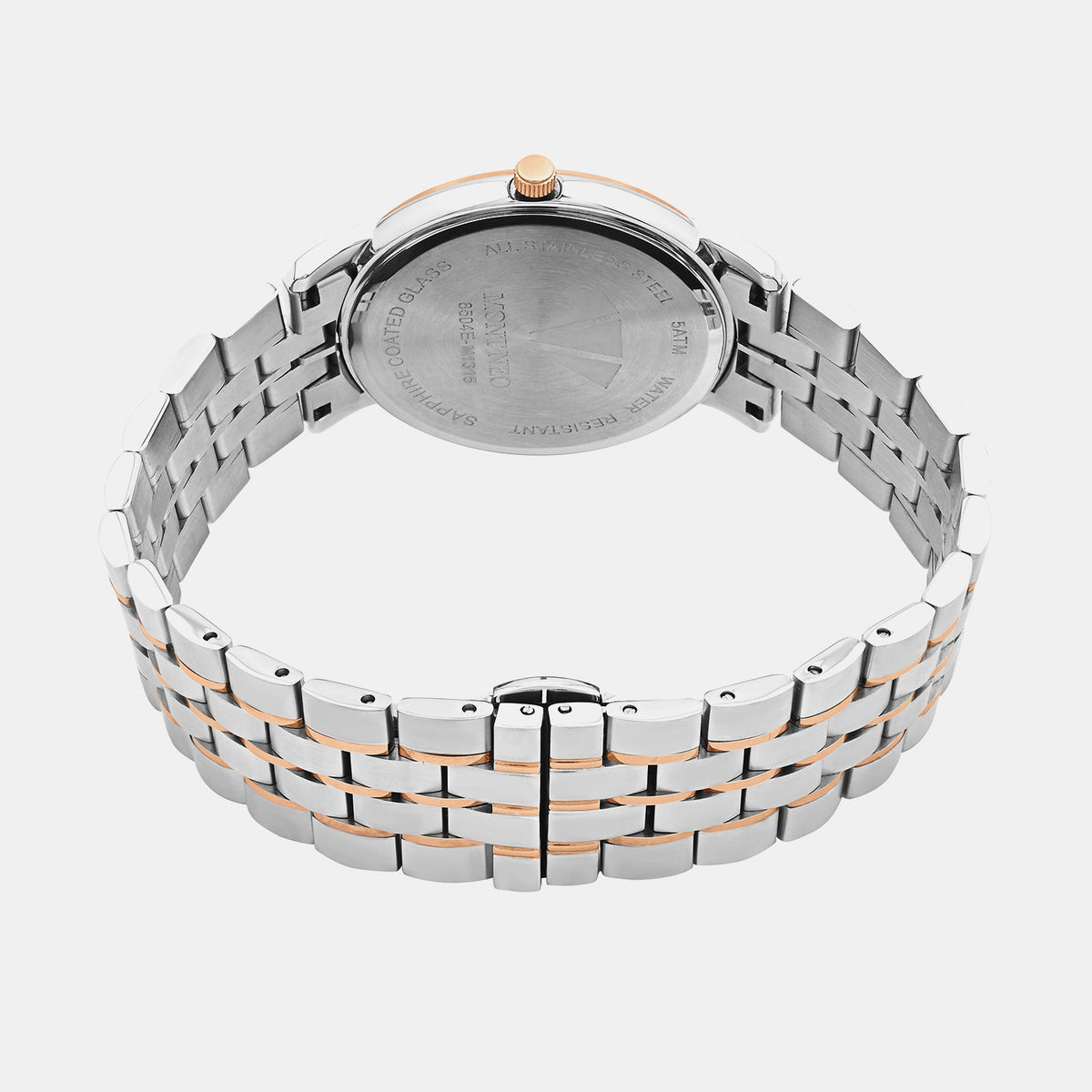 Men Quartz Grey Dial Analog Metal Watch 8504E-M1315