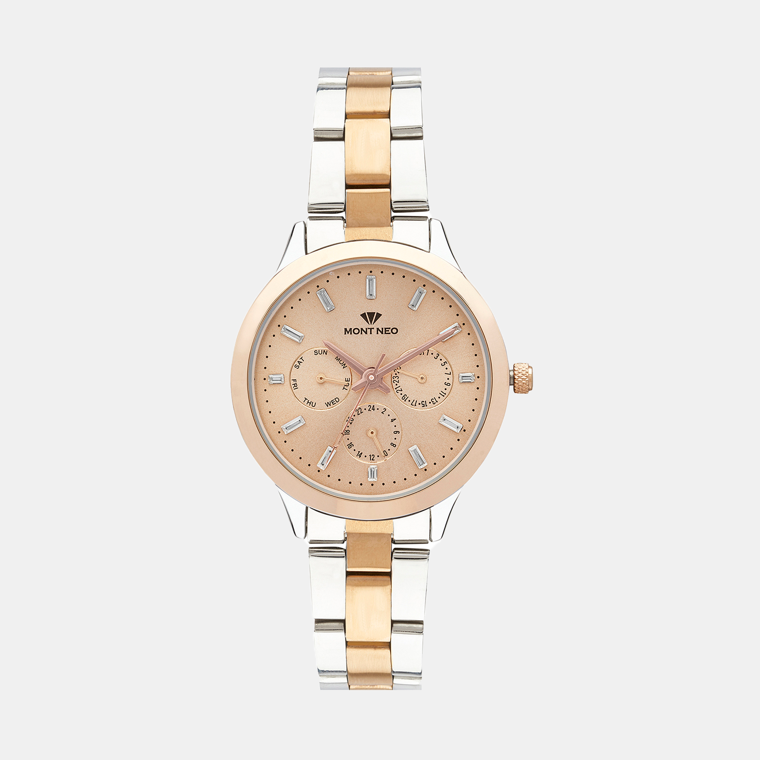 Mont Neo Round Rose Chronograph watch