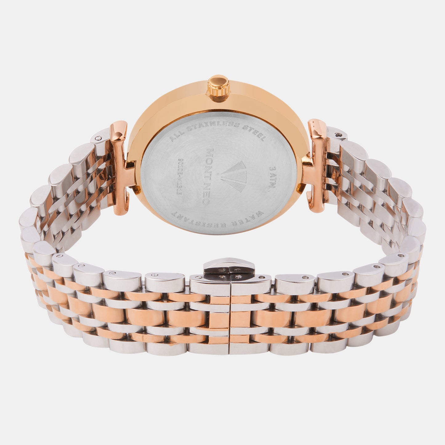 Women Quartz Grey Dial Analog Metal Watch 9010E-M1315