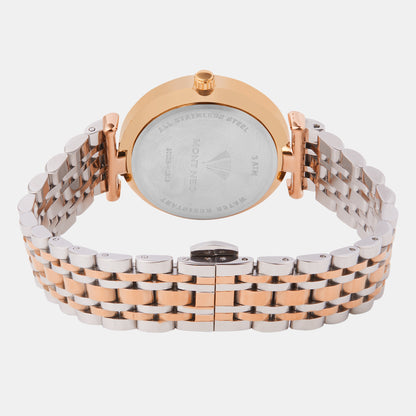 Women Quartz Grey Dial Analog Metal Watch 9010E-M1315