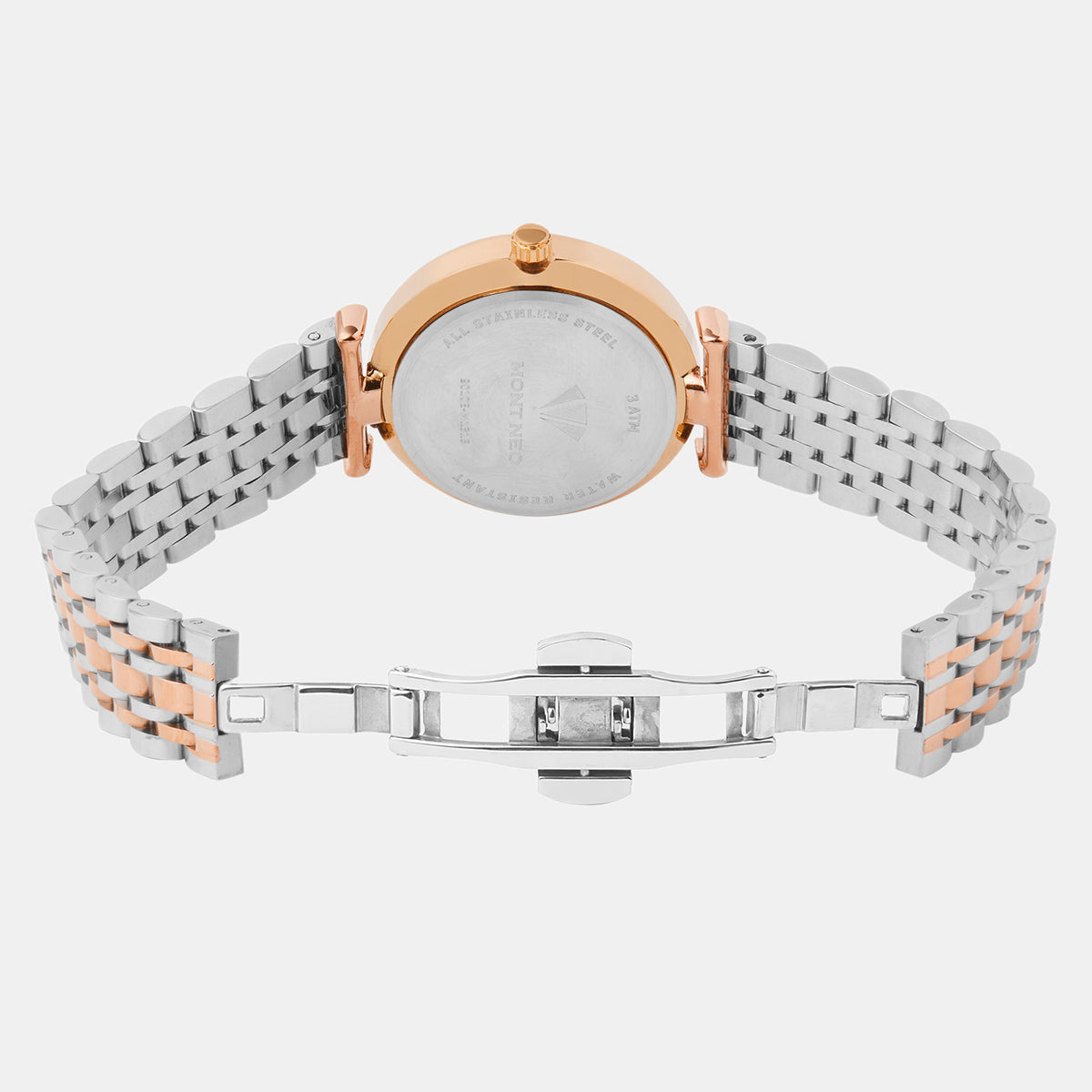 Women Quartz Grey Dial Analog Metal Watch 9010E-M1315