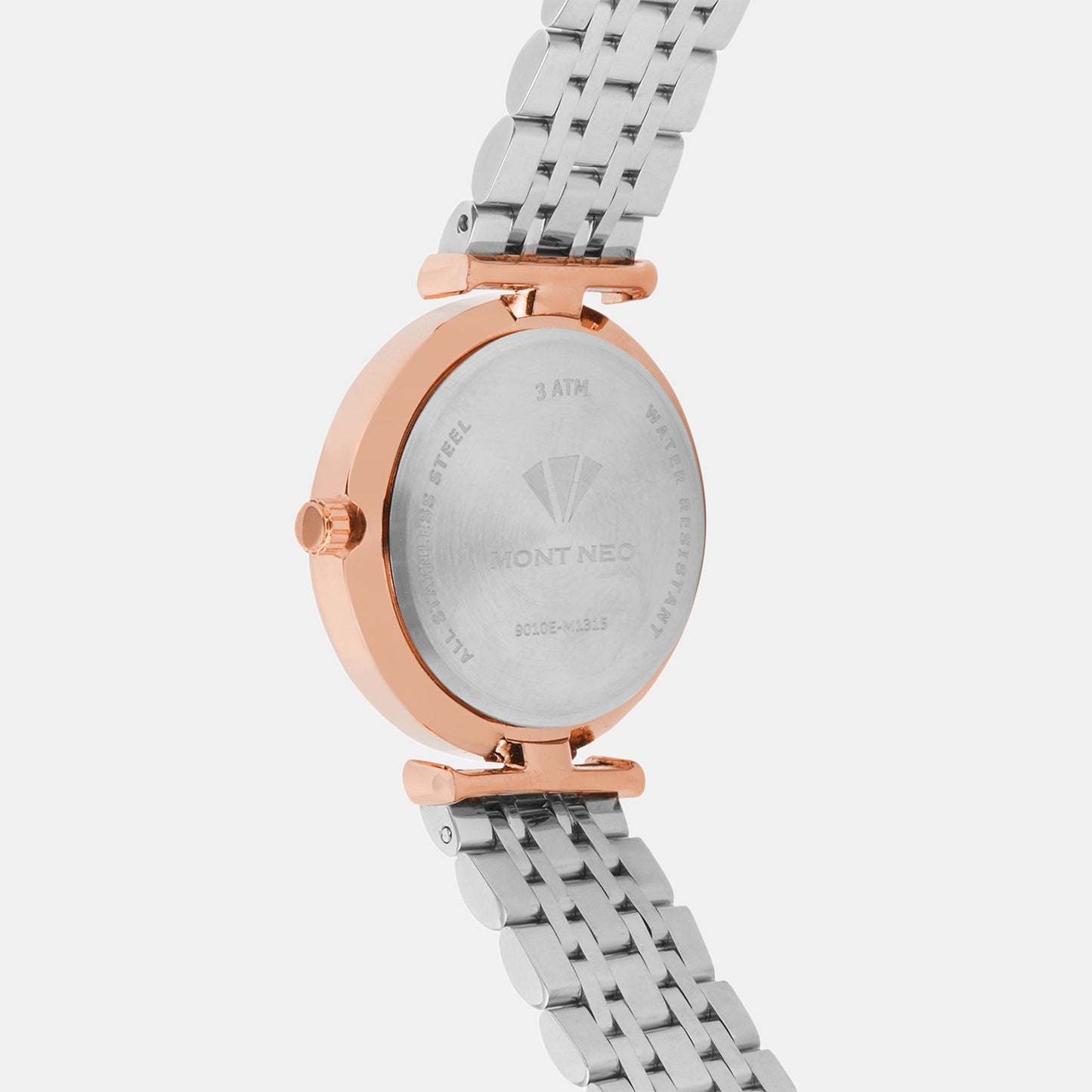 Women Quartz Grey Dial Analog Metal Watch 9010E-M1315