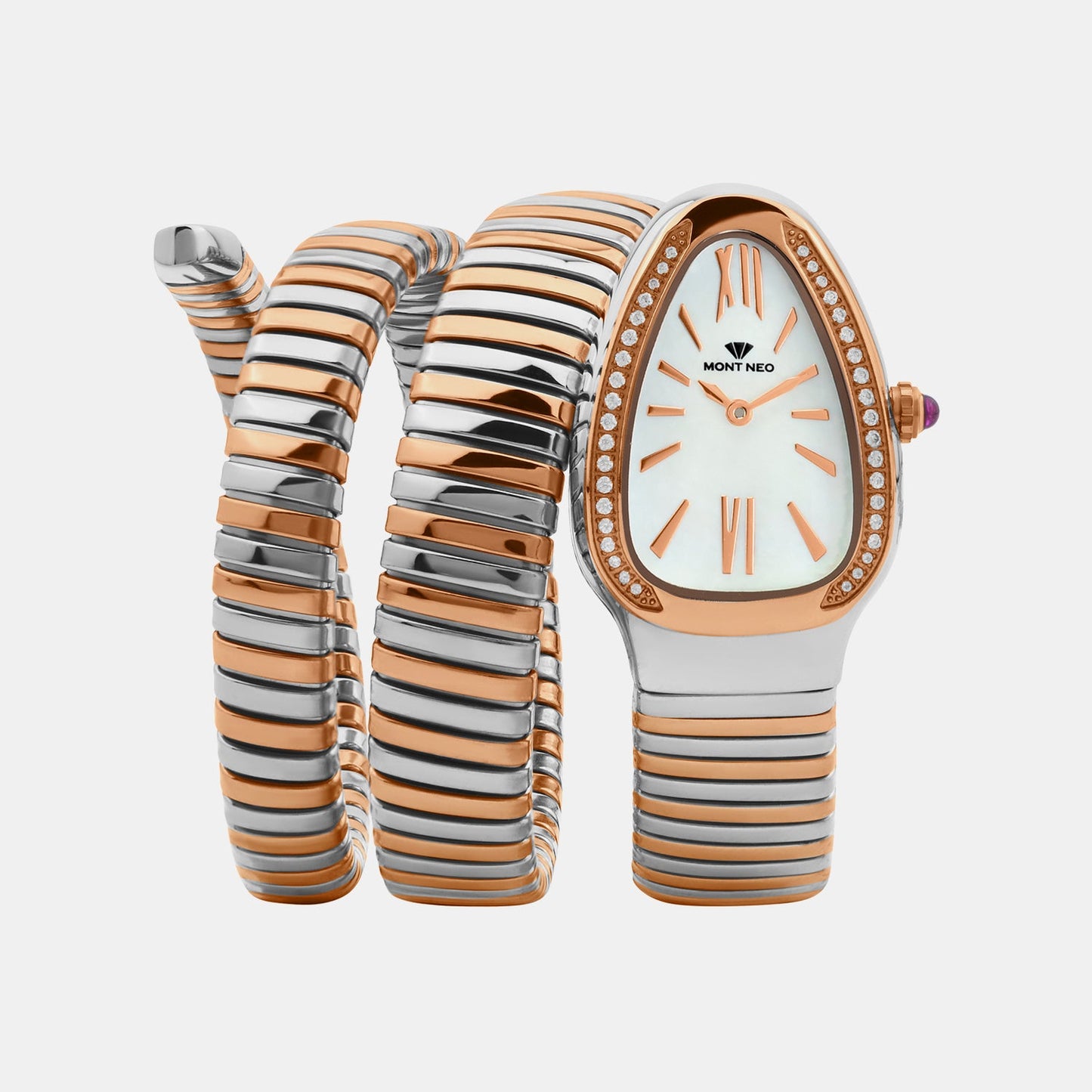 Women Quartz White Dial Analog Stainless Steel Watch 9011B-M1301