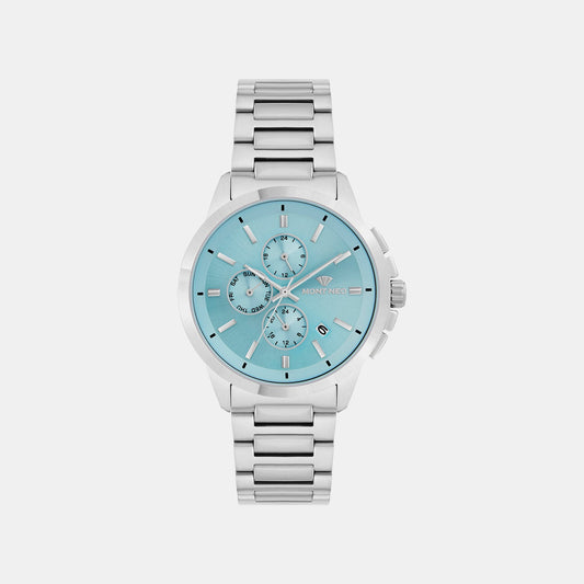 Men Quartz Blue Dial Multi-Function Metal Watch G1051M-M1120