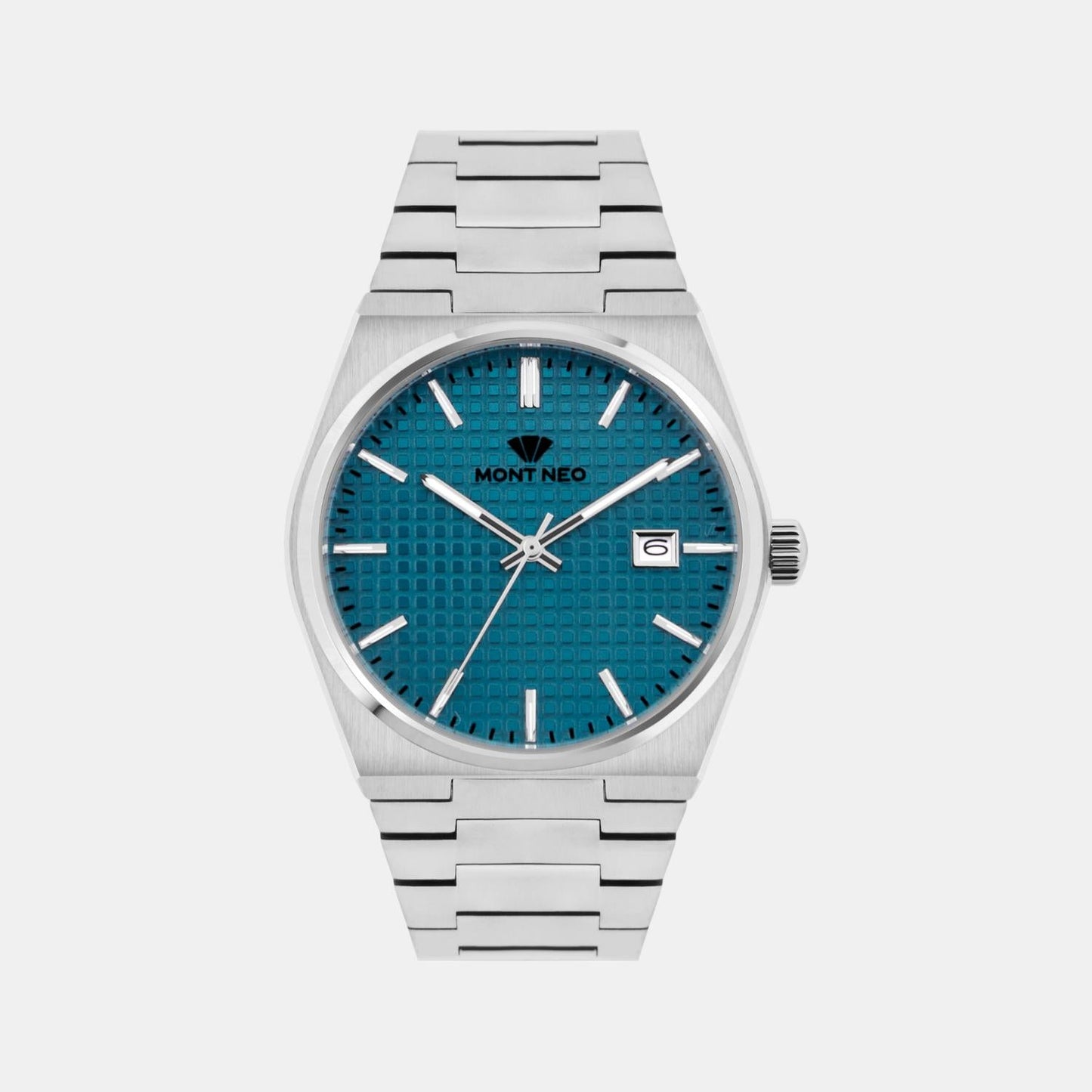 Men Quartz Sea Green Dial Analog Metal Watch 3509E-M1117