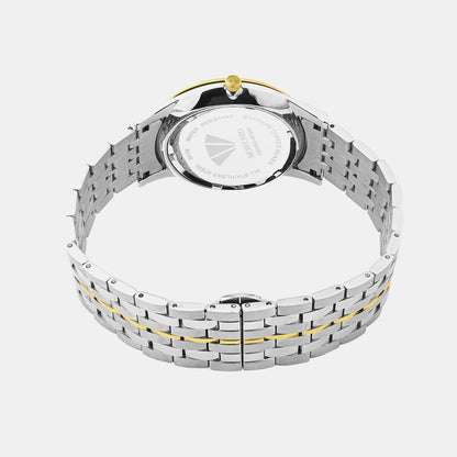 Men Quartz Silver Dial Analog Metal Watch G8500D-M1203