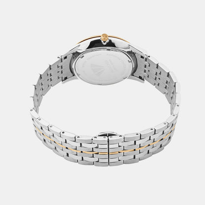 Men Quartz Silver Dial Analog Metal Watch G8500D-M1303